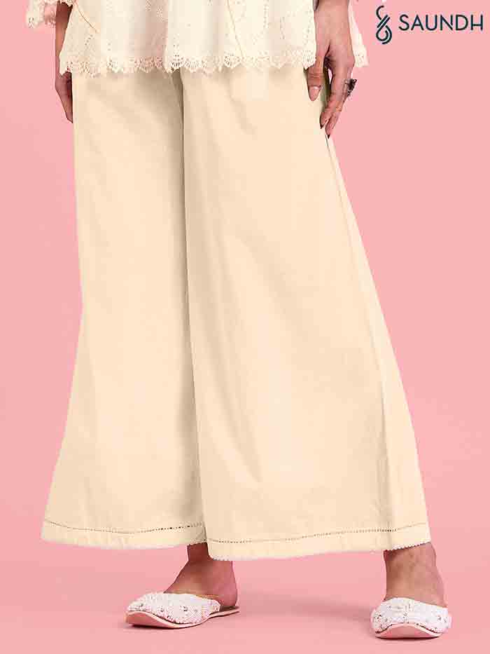 Off-White Laced Cotton Pant