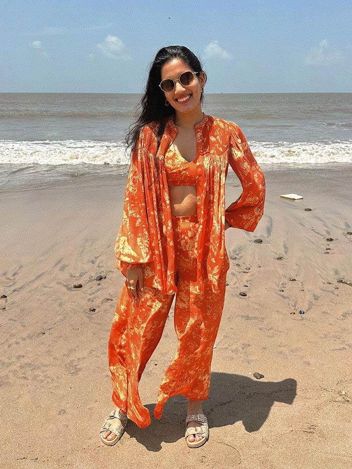 Saundh Serenade Co-Ord Set Orange M / Orange