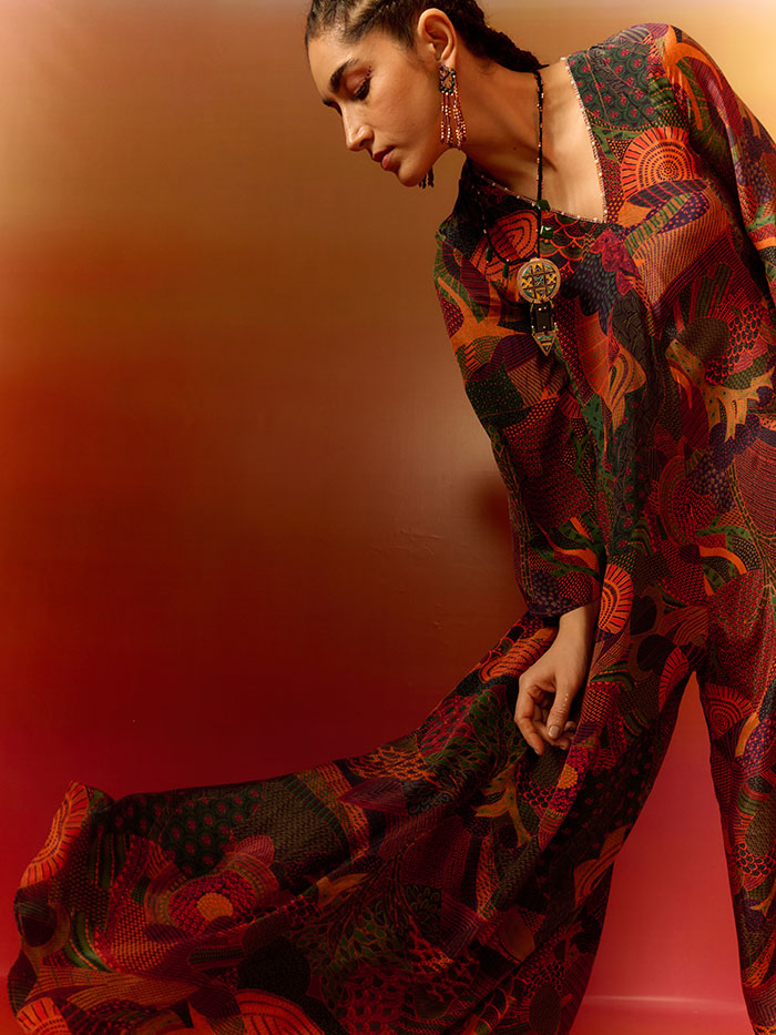 Gond Printed Jumpsuit - Brown