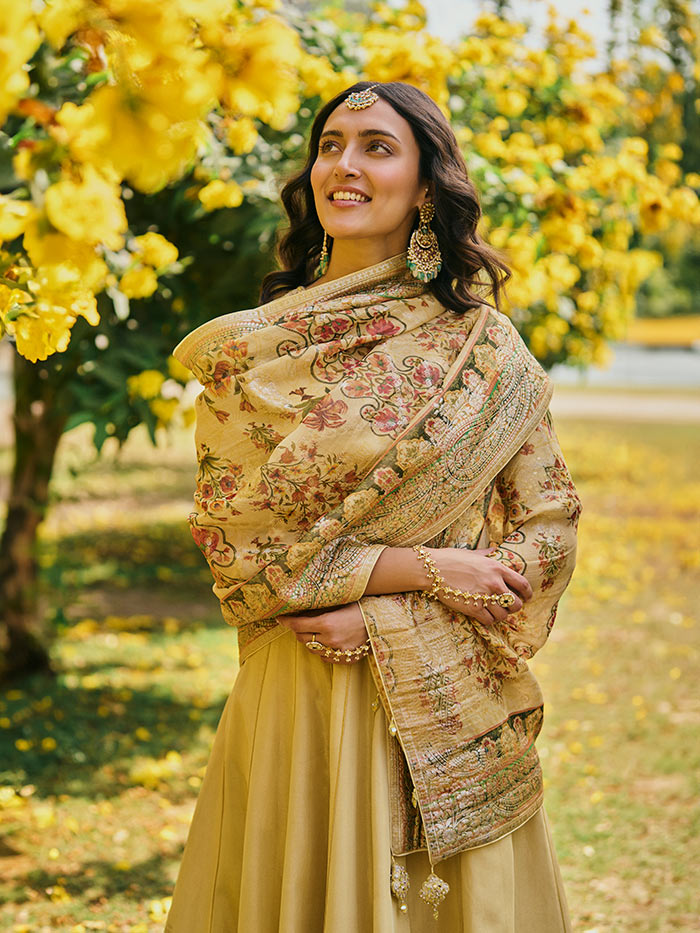 Dua Lehenga Set - Yellow
