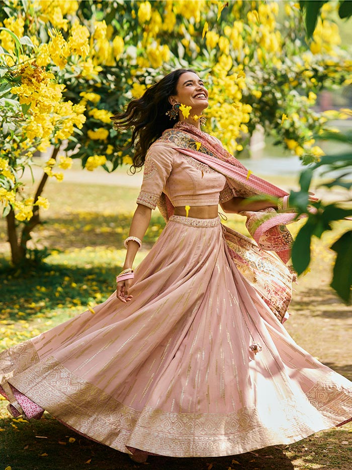 Afreen Lehenga Set - Pink