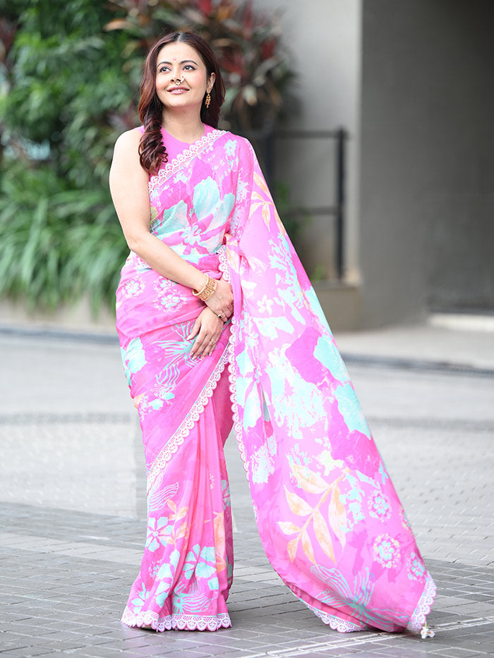 Alba Saree – Pink