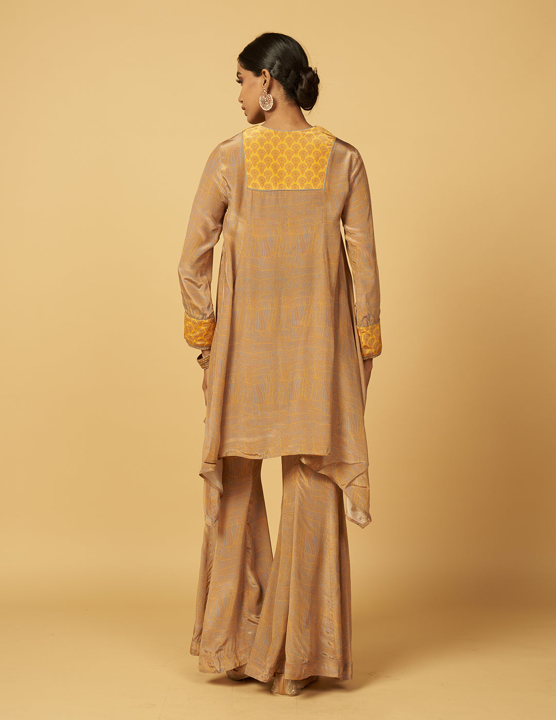 Kavrin Kurta Set with Dupatta - Yellow