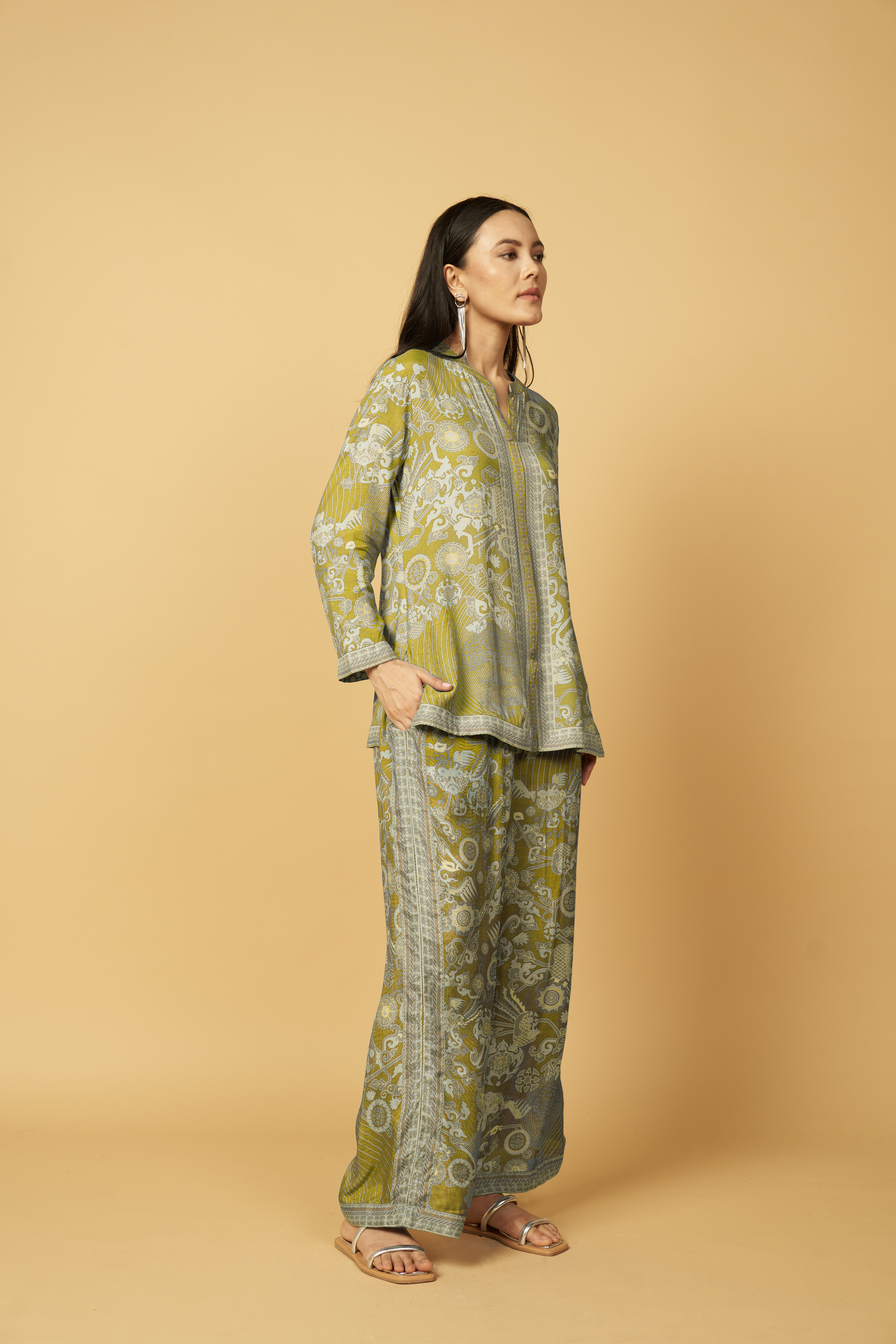 Bhumika Co-ord Set - Green
