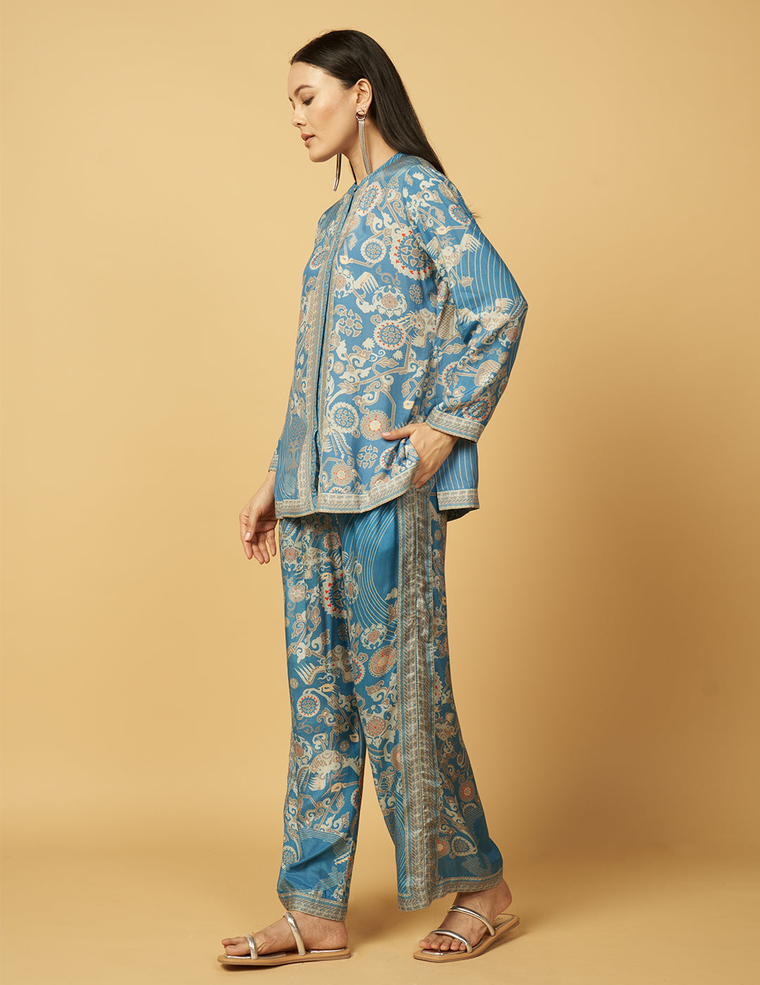 Bhumika Co-ord Set - Blue