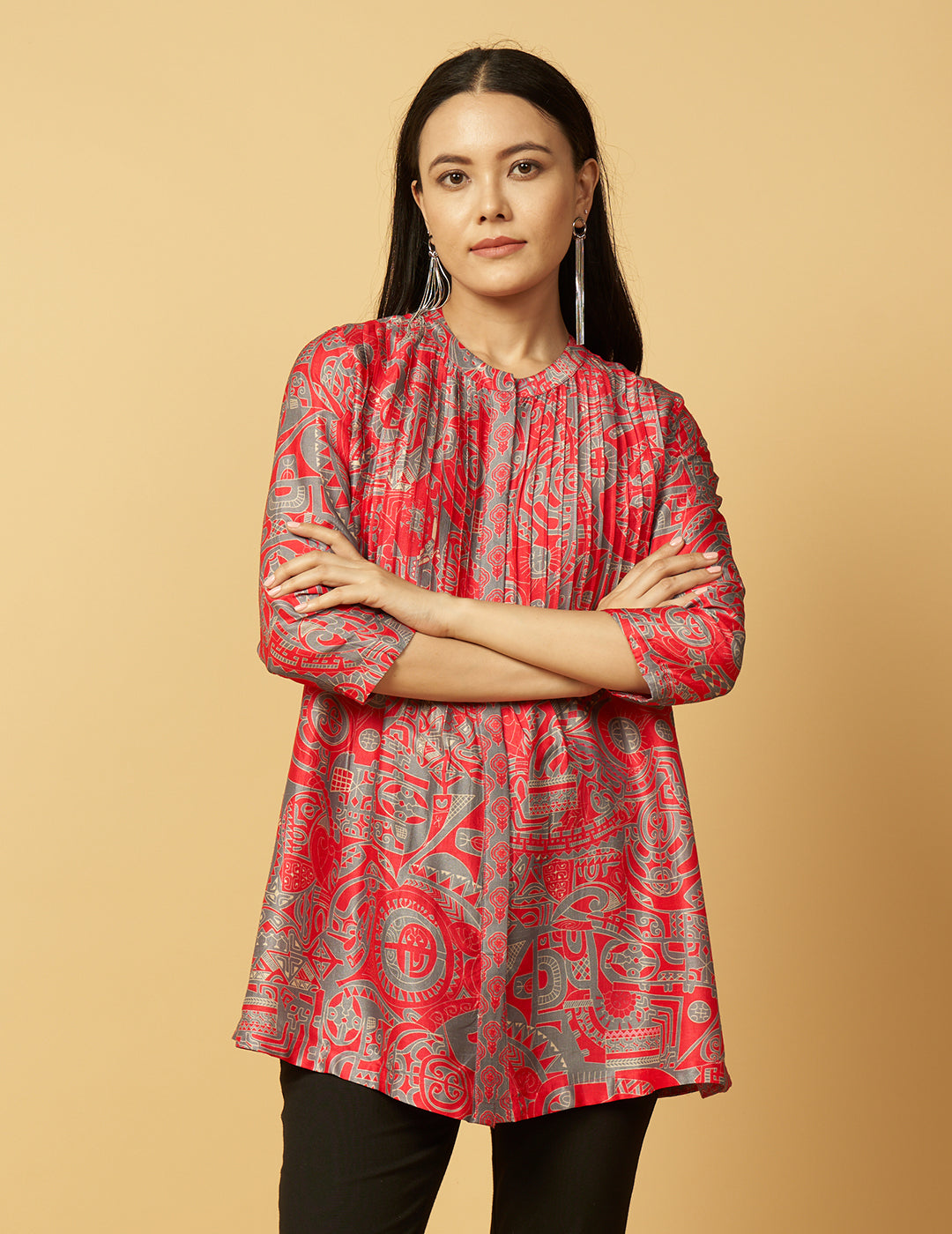Machri Kaanta Top - Pink
