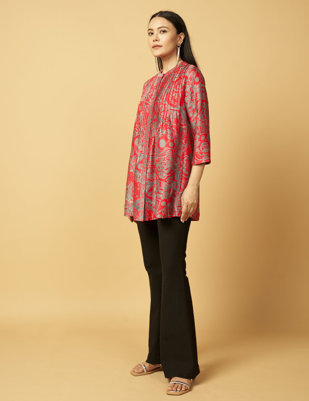 Machri Kaanta Top - Pink