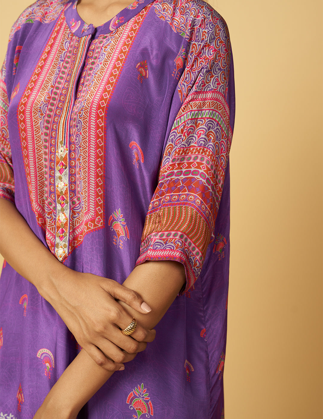 Chandrama Co-ord Set - Purple