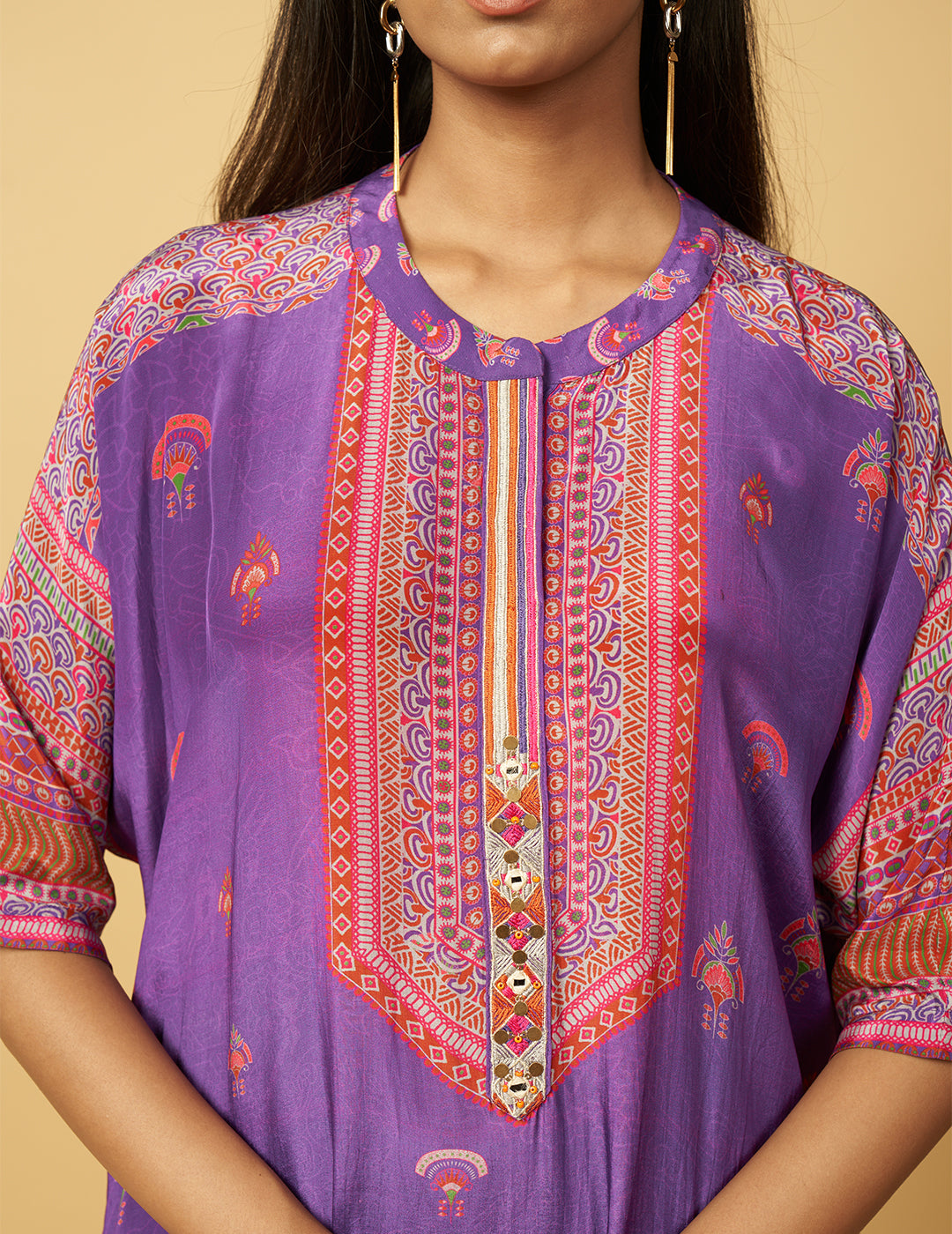 Chandrama Co-ord Set - Purple