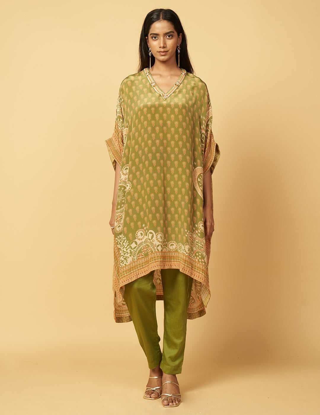 Bhainsa Sing Co-ord Set - Green