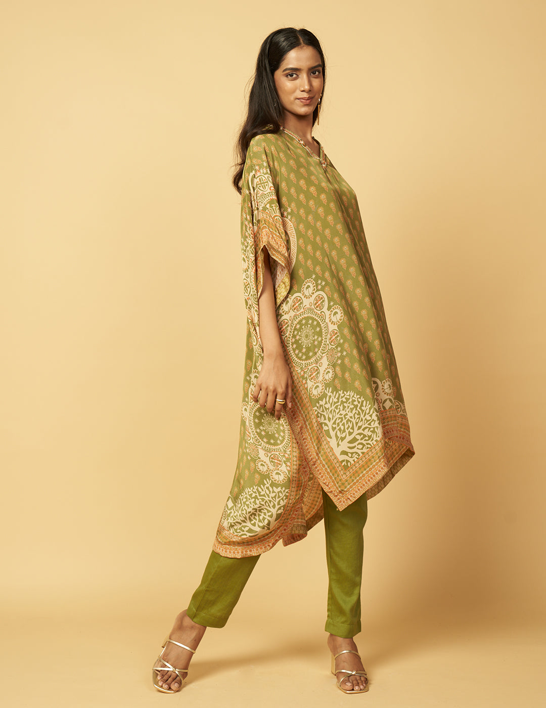 Bhainsa Sing Co-ord Set - Green