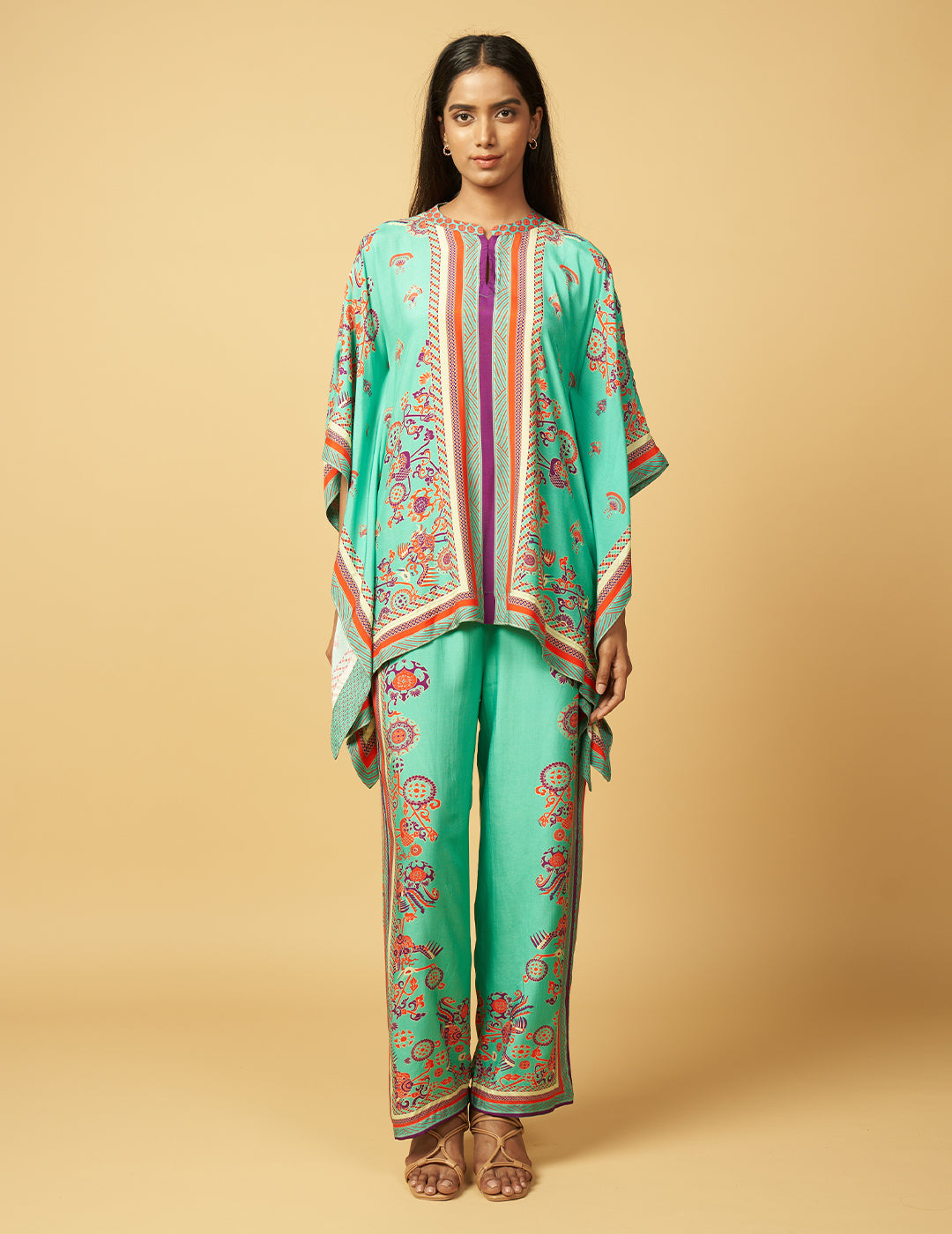 Churi Bijauri Co-ord Set - Blue