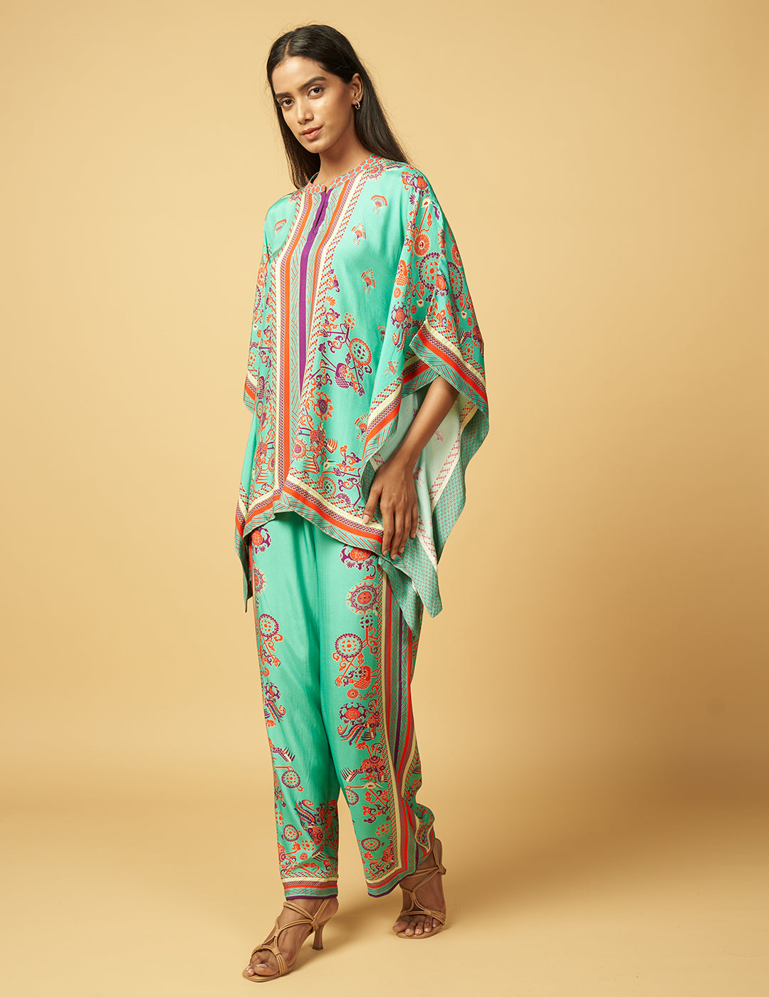 Churi Bijauri Co-ord Set - Blue