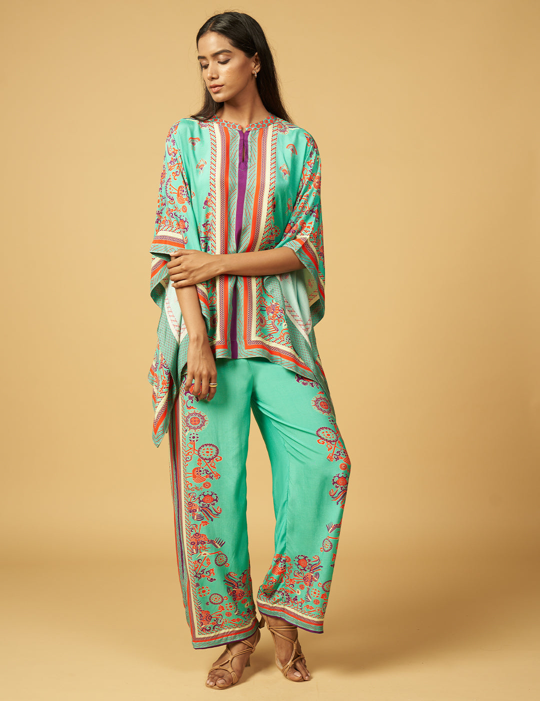 Churi Bijauri Co-ord Set - Blue
