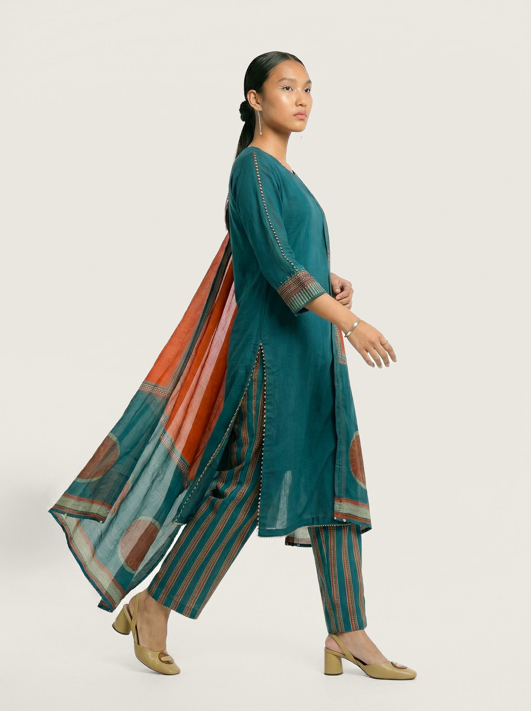 Boardroom Kurta Set - Teal