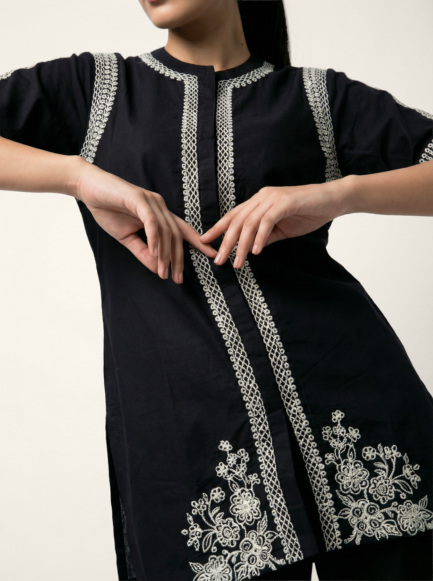 Devyasha Co-ord Set - Black