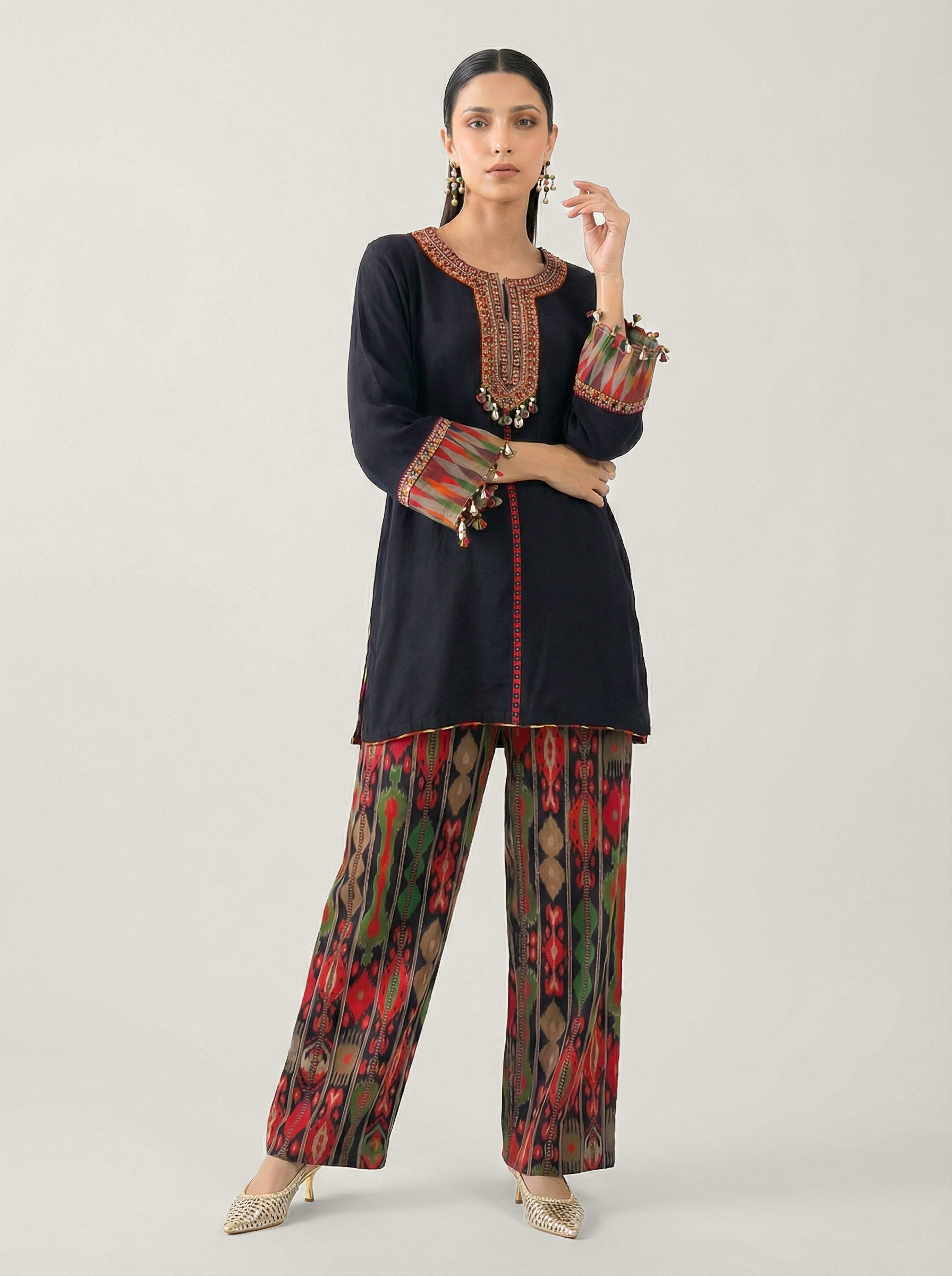 Seraya Co-ord Set - Black