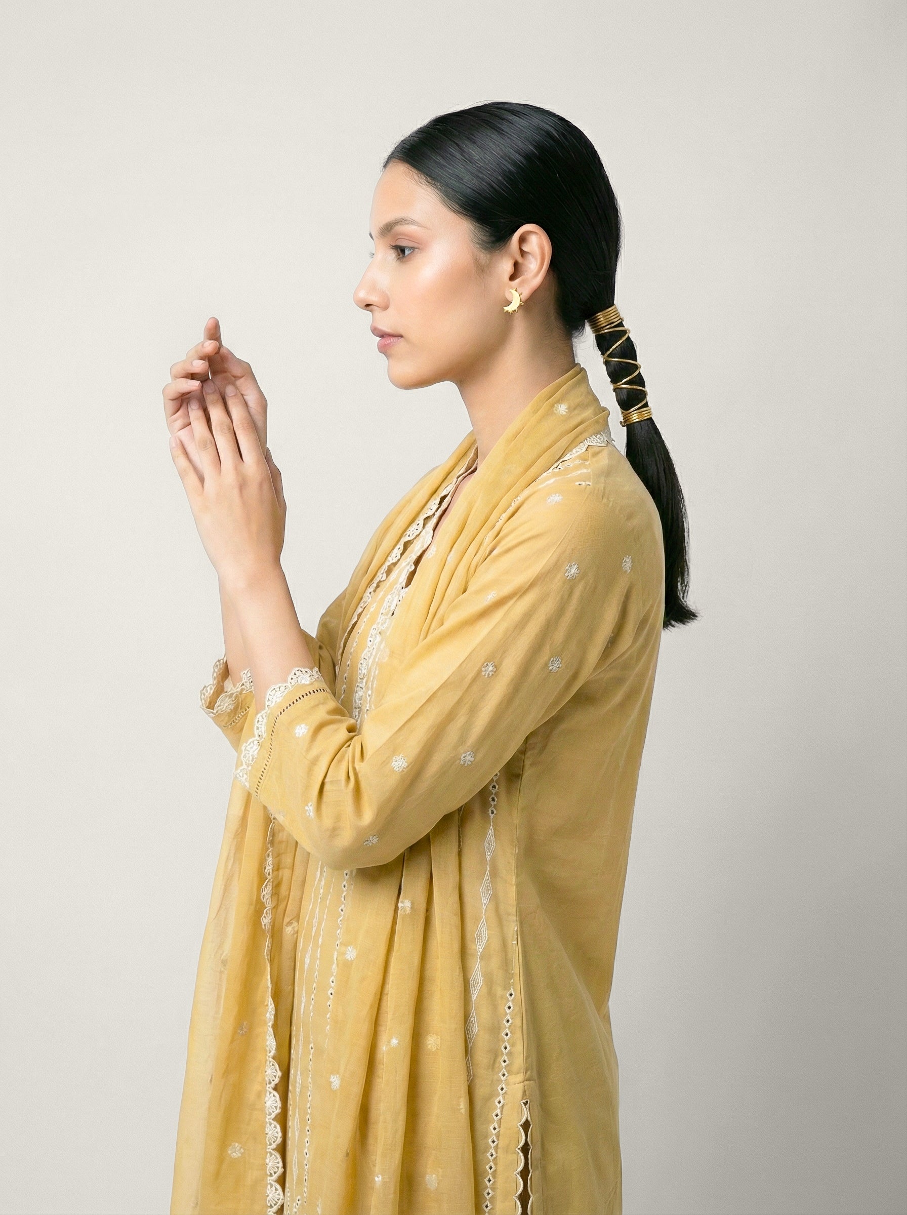 Nairiti Kurta Set - Ochre