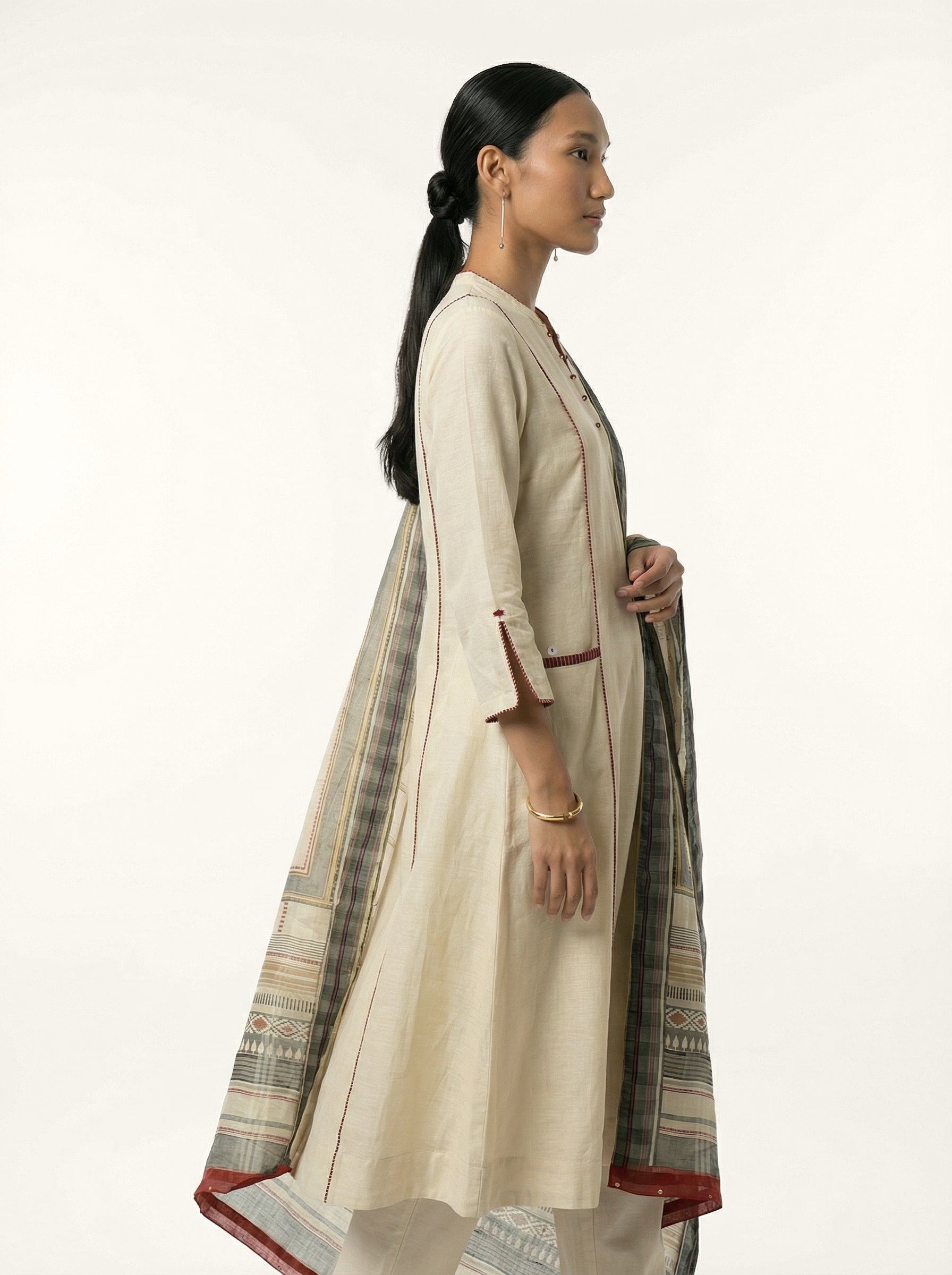 Pearl Kurta Set - White
