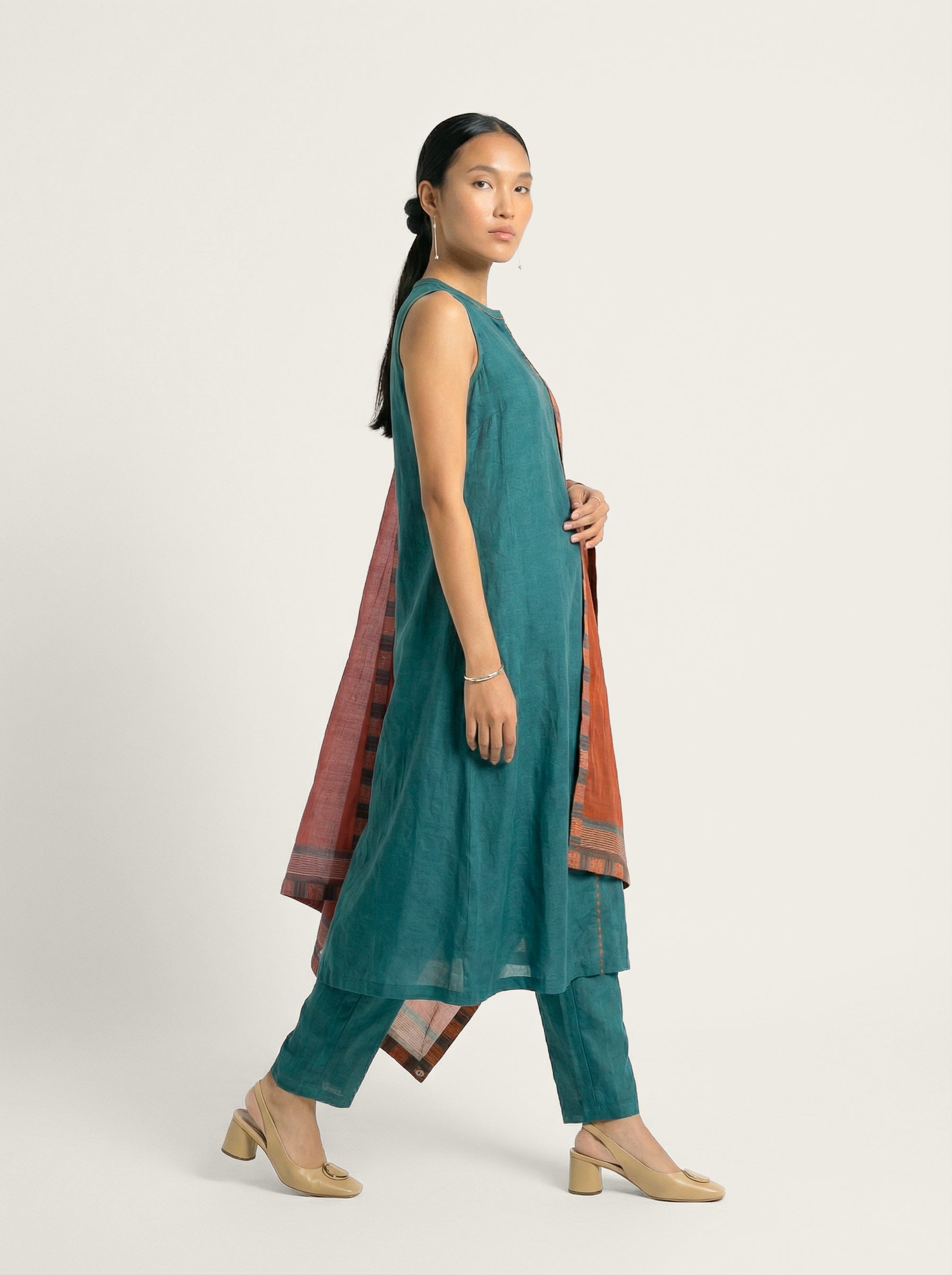 Teal Balance Kurta Set - Teal