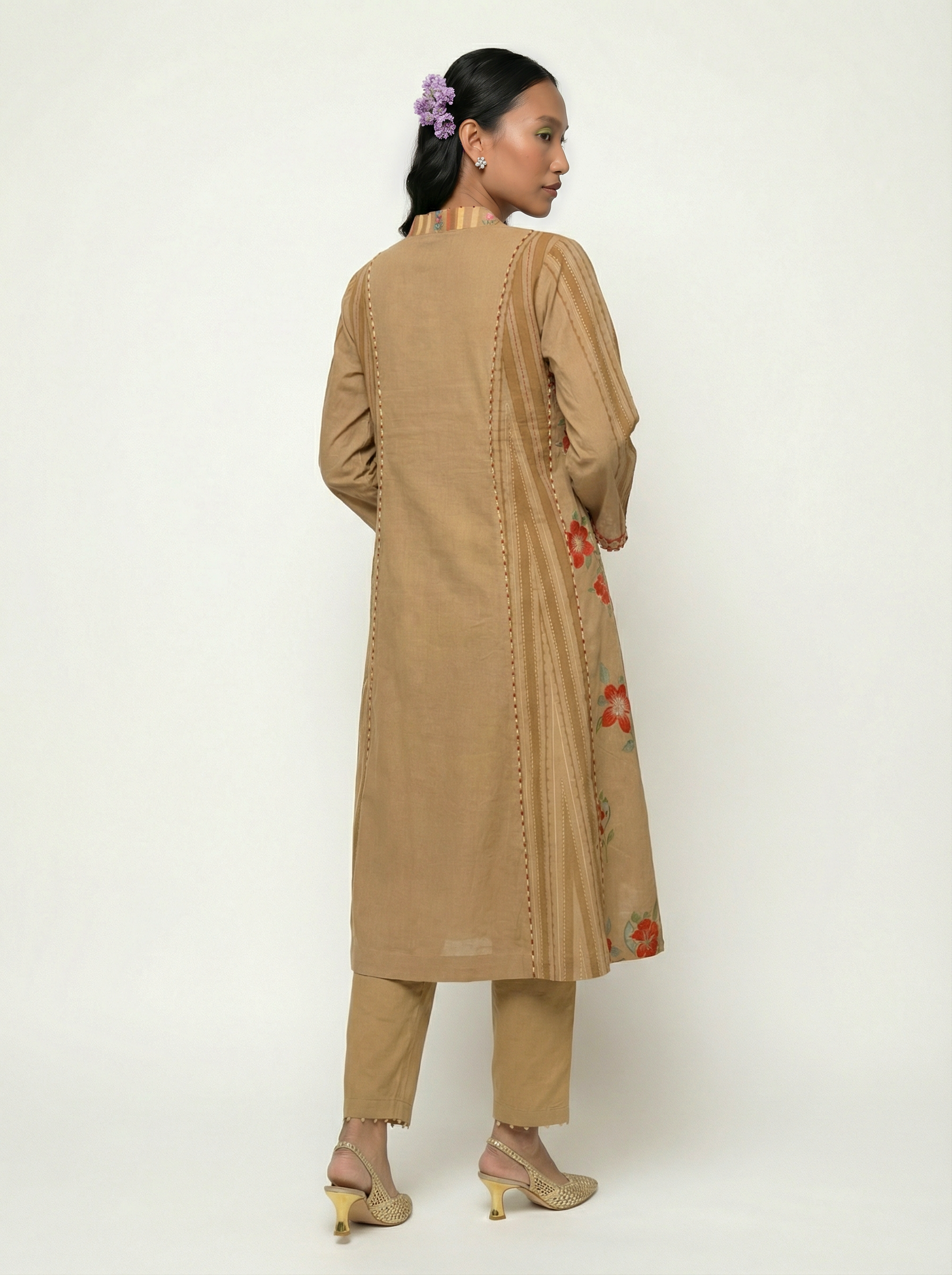 Mizaaj kurta set - Beige
