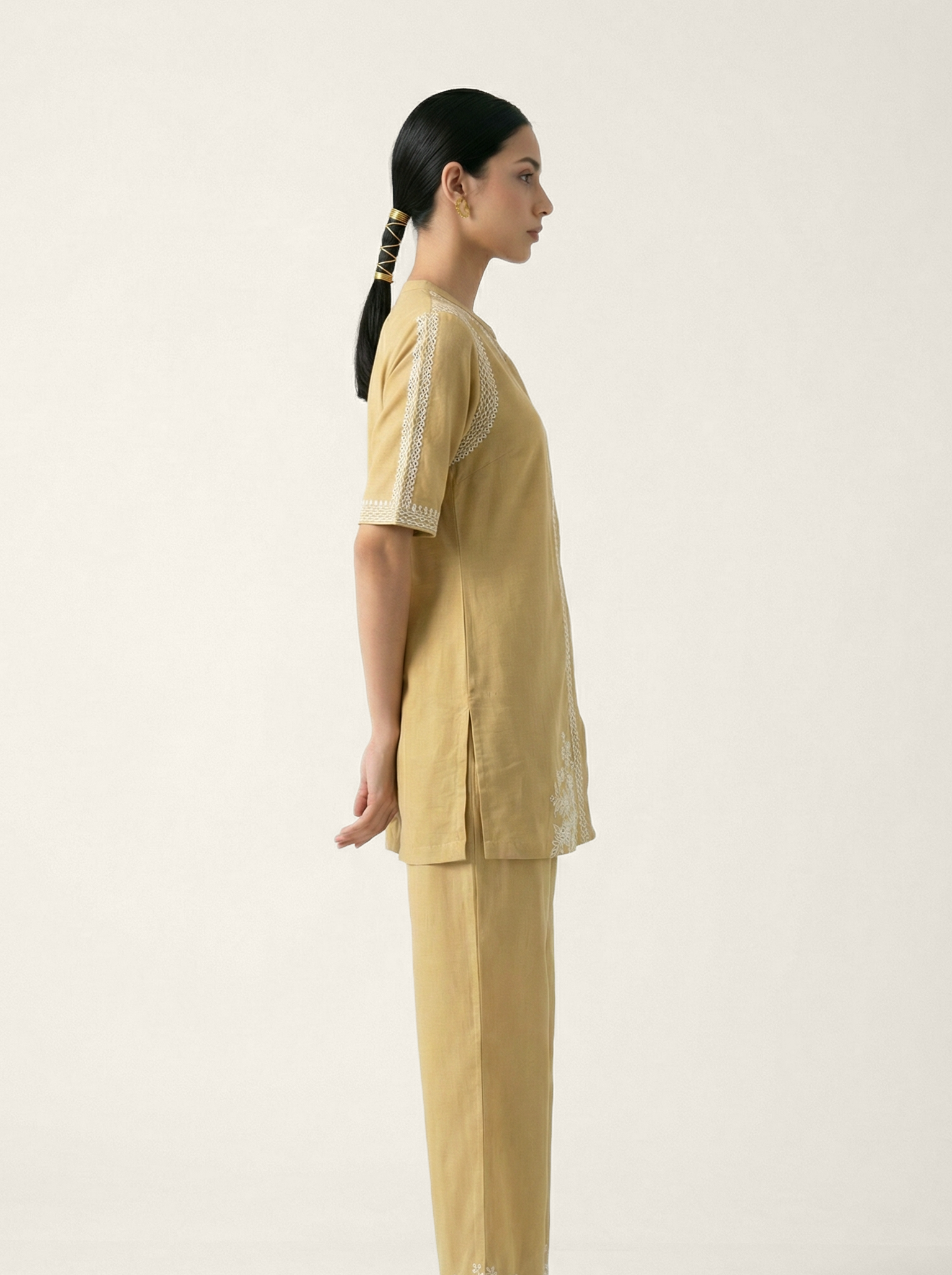 Devyasha Co-ord Set - Beige