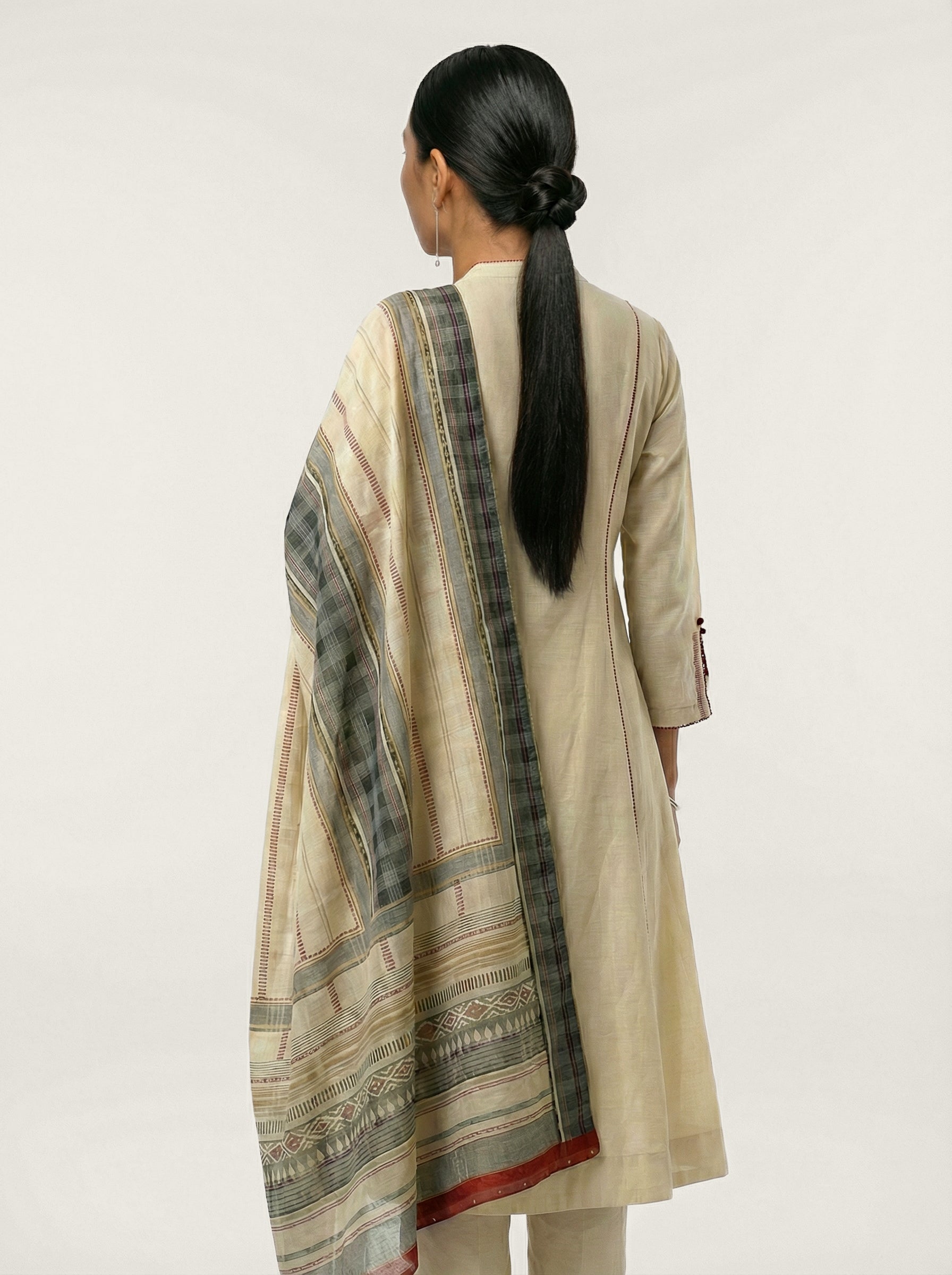 Pearl Kurta Set - White