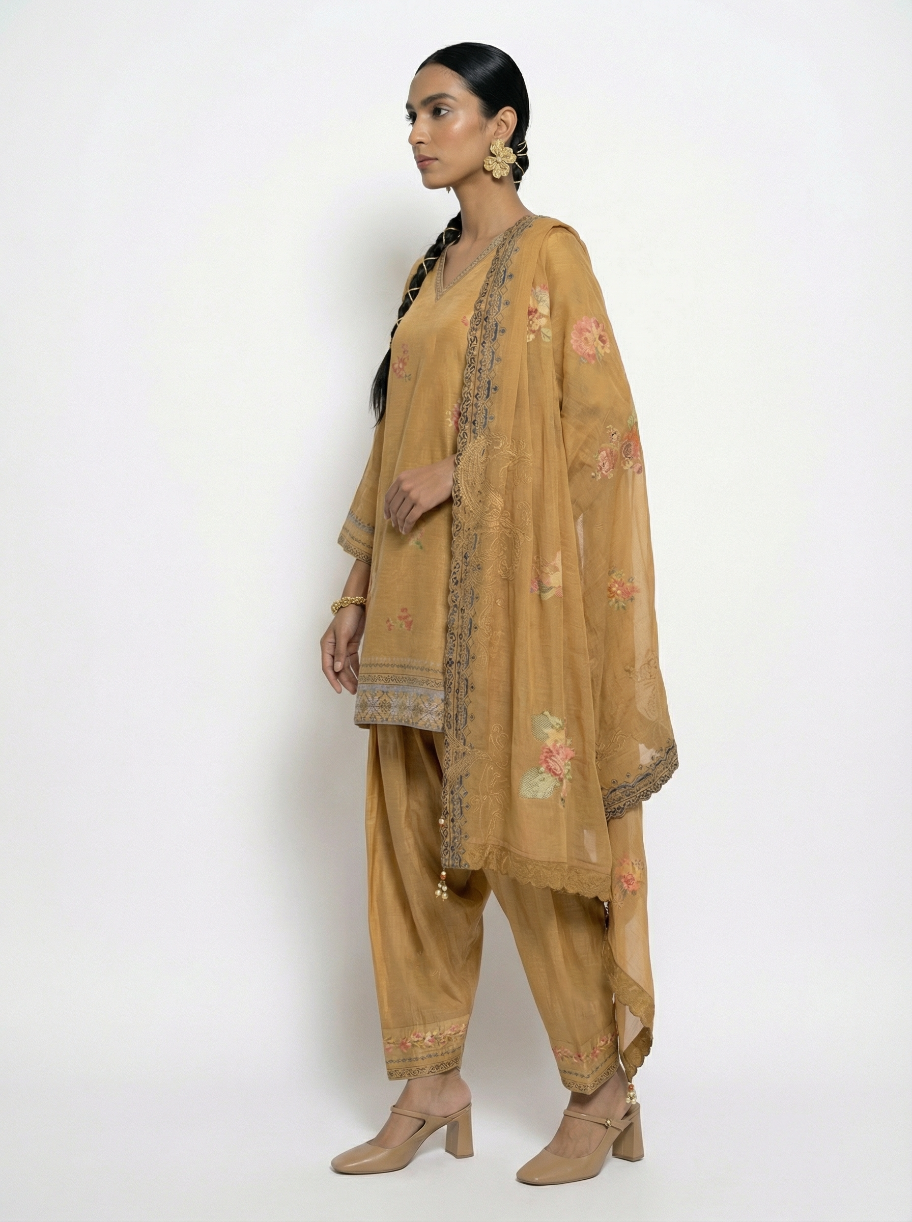 Kashni kurta set - Beige