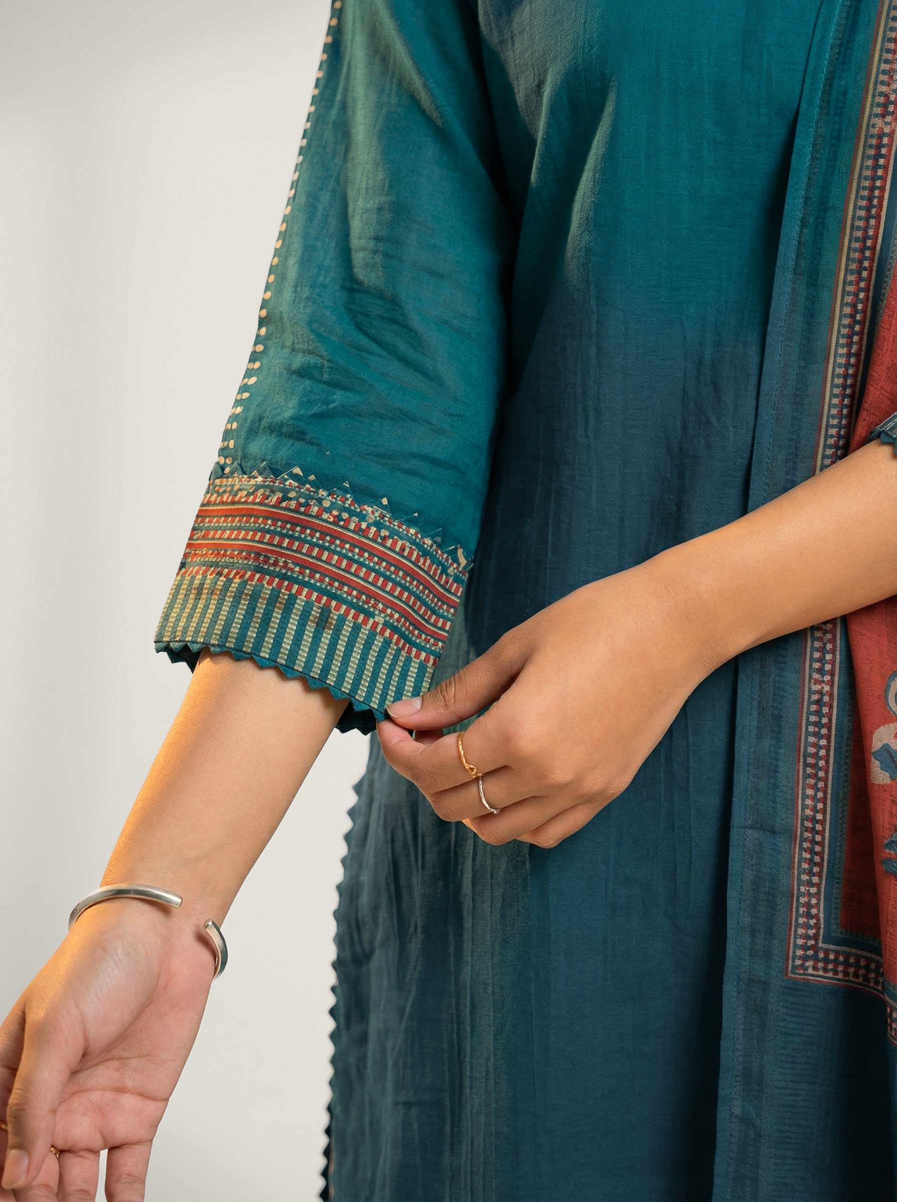 Boardroom Kurta Set - Teal