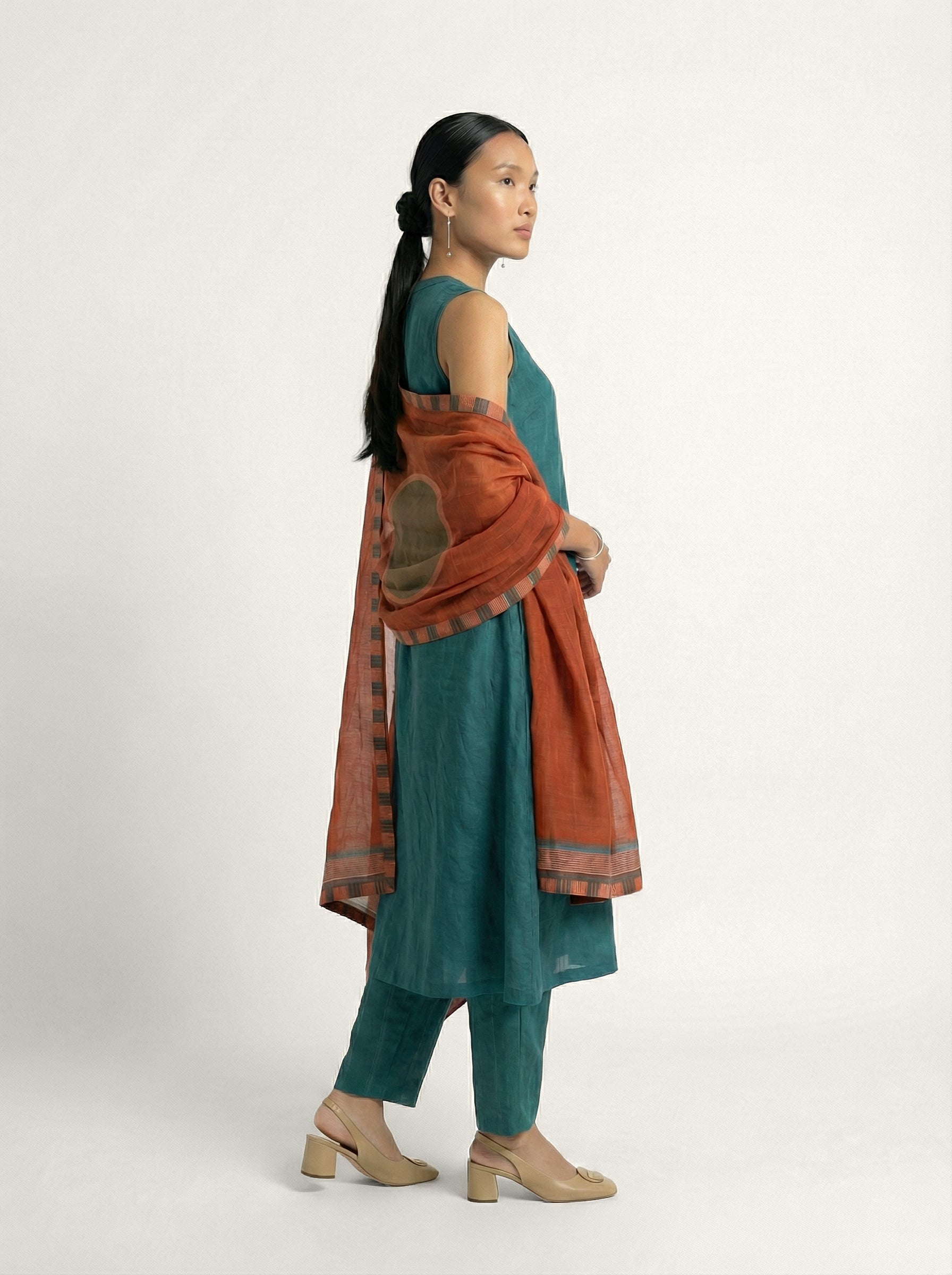Teal Balance Kurta Set - Teal