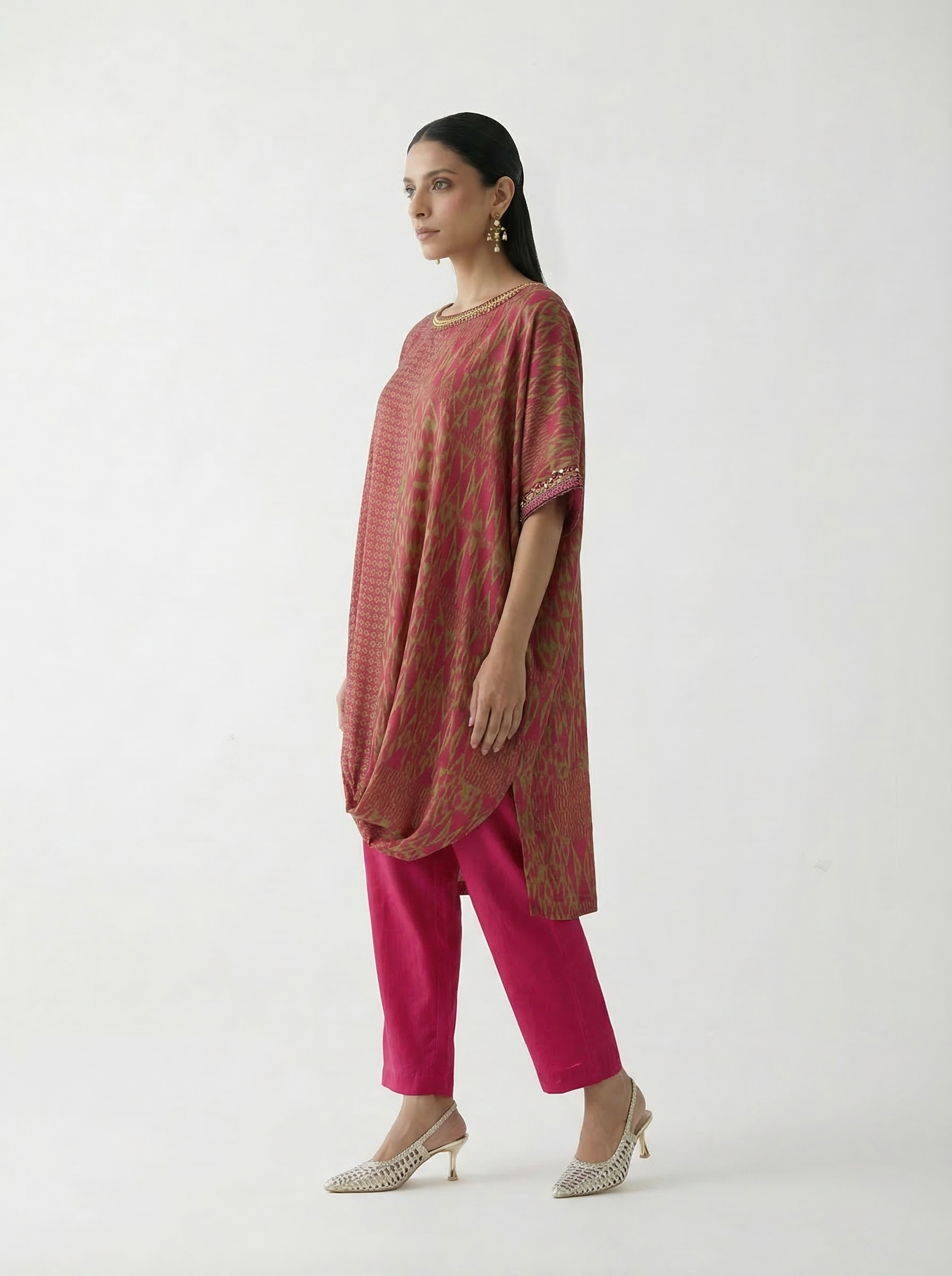 Rishaya Kurta Set - Pink