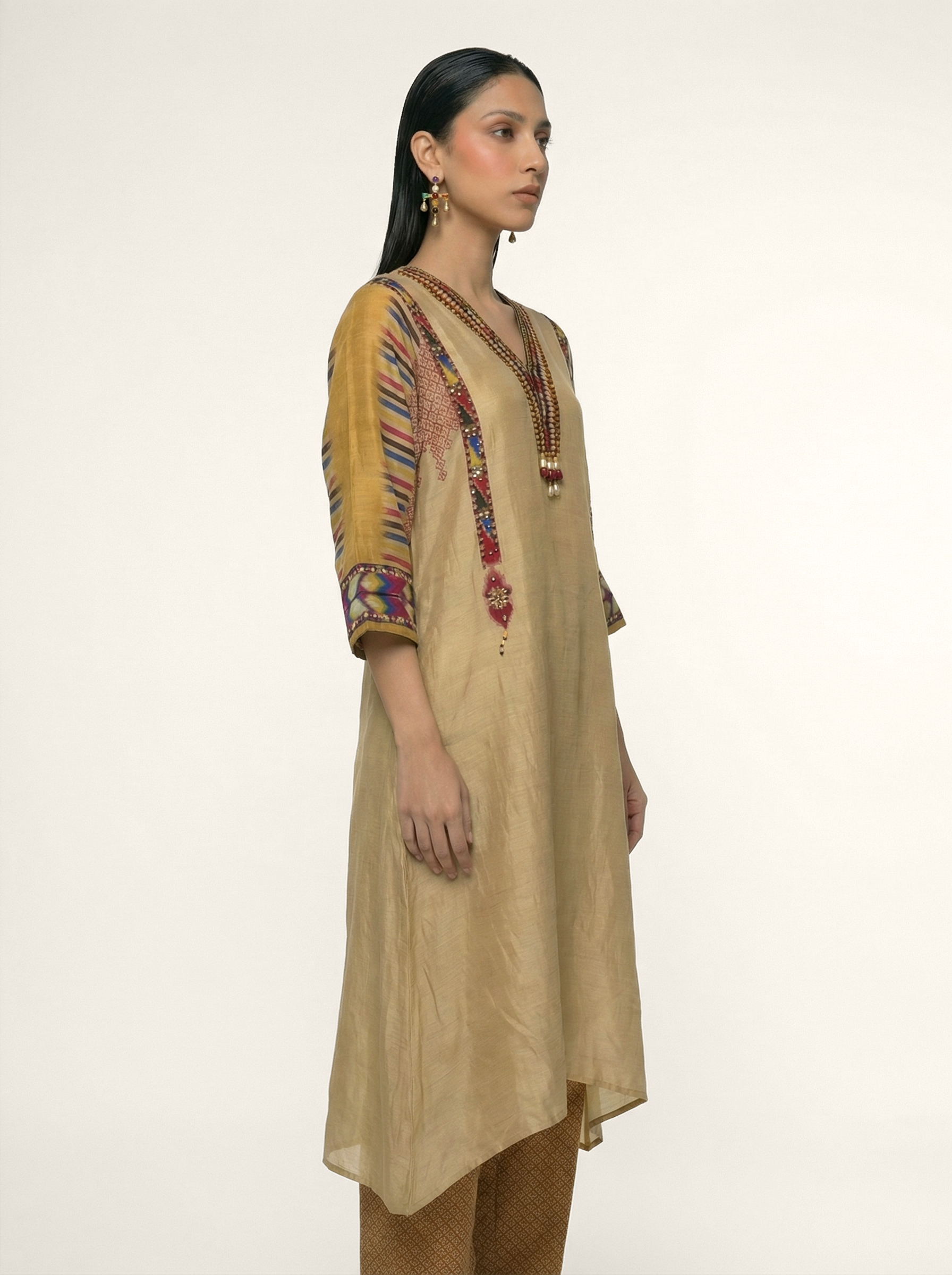 Amaya Kurta Set - Beige