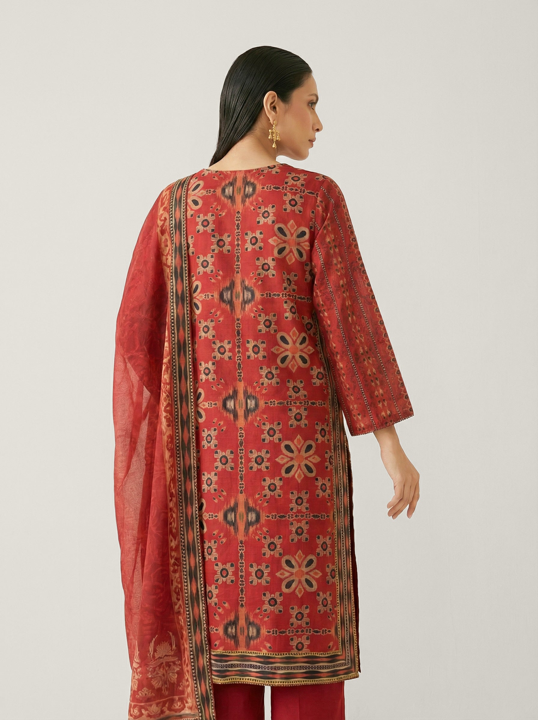 Vireya Kurta Set - Red