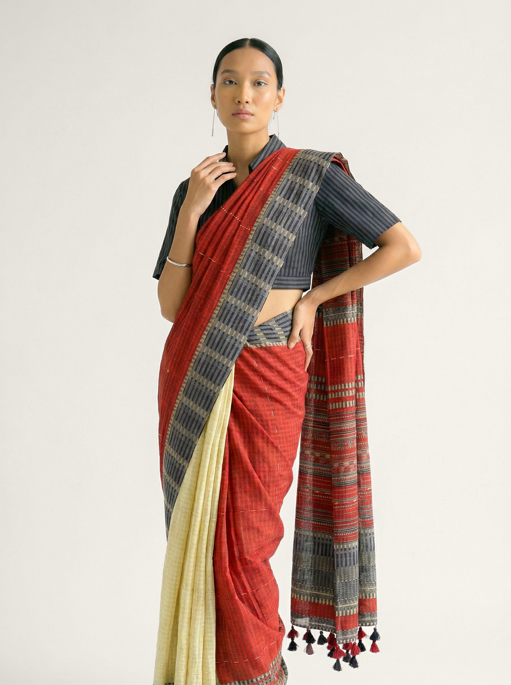 Broadway Saree - Off-White