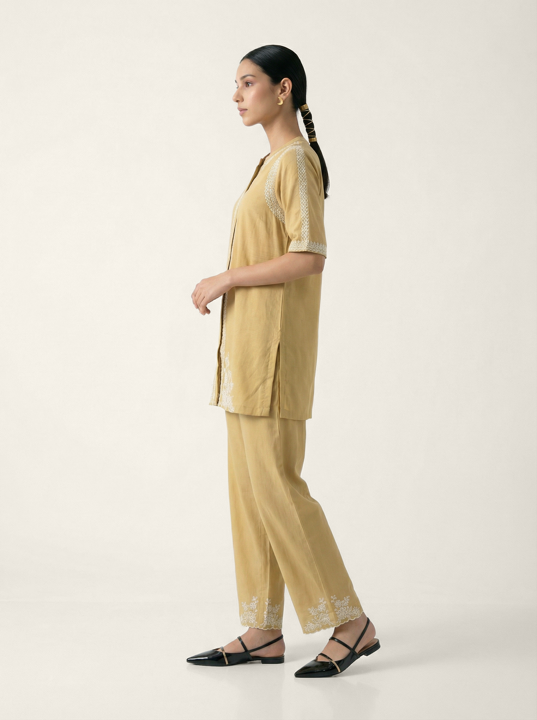 Devyasha Co-ord Set - Beige