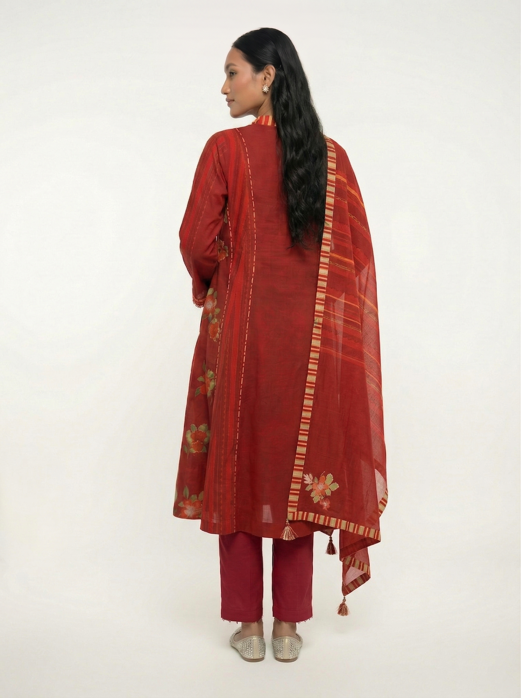 Mizaaj kurta set - Red