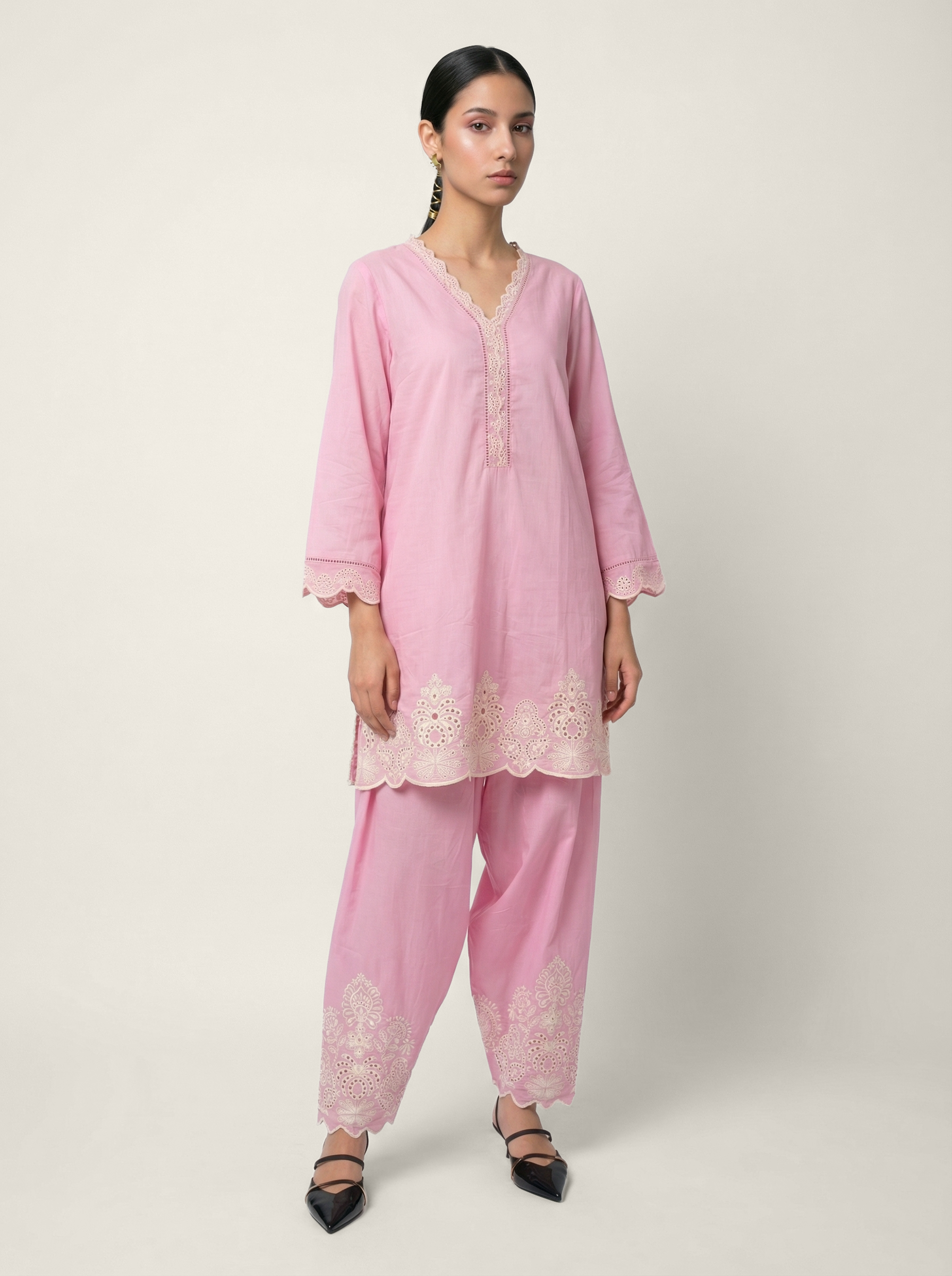 Vamika Kurta Set - Pink