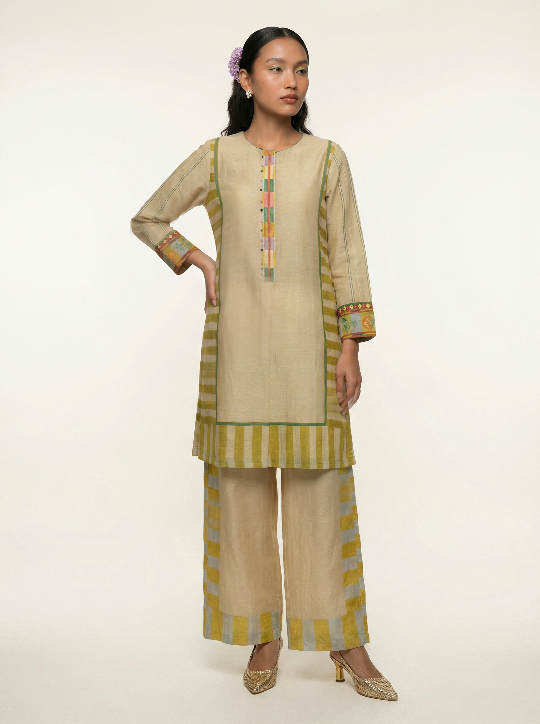 Mihira co-ord set - Beige