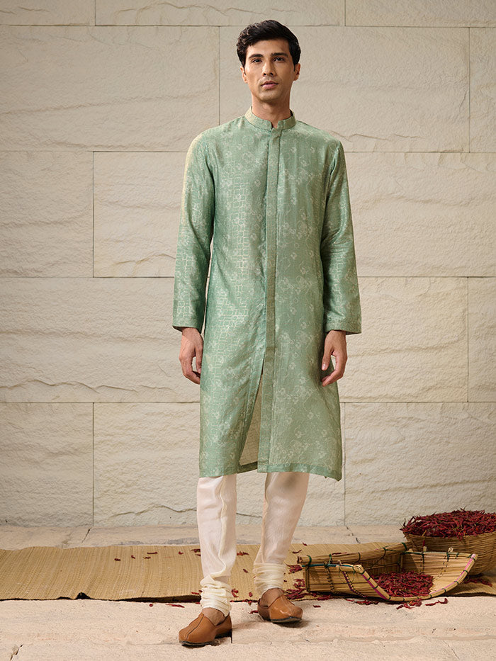 Green Printed Kurta | Shop Saundh Man