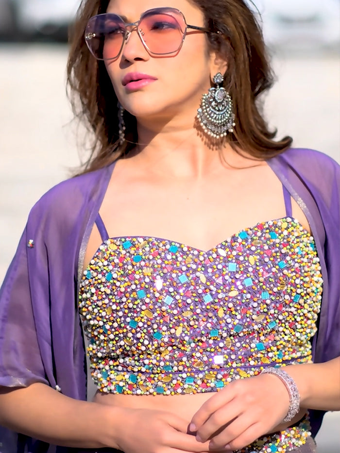 Neeraja Lehenga Set - Green