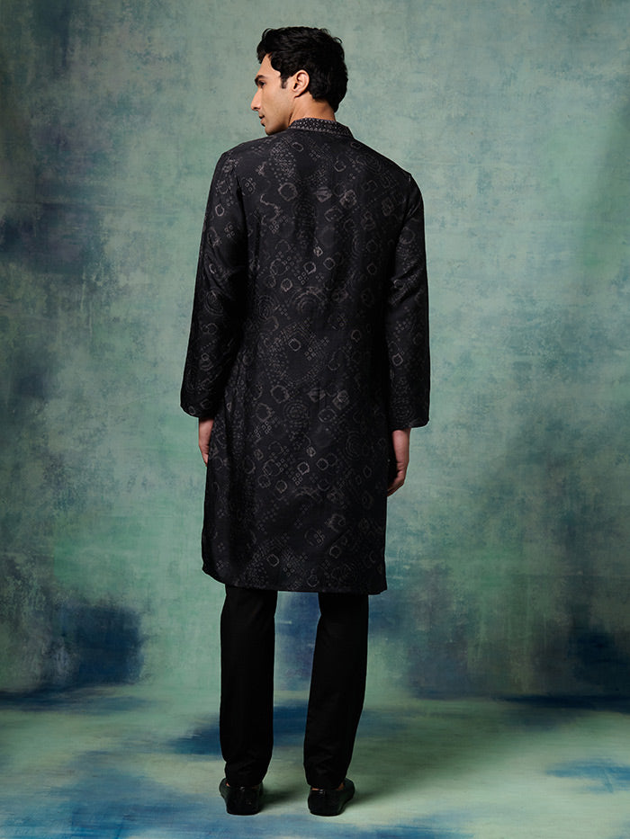 Black Bandhani Arsh Kurta | Shop Saundh Man