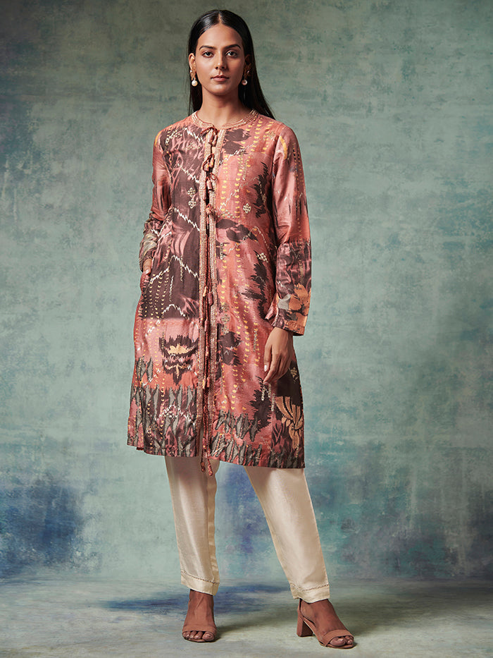 Khom Brown Pink Jacket