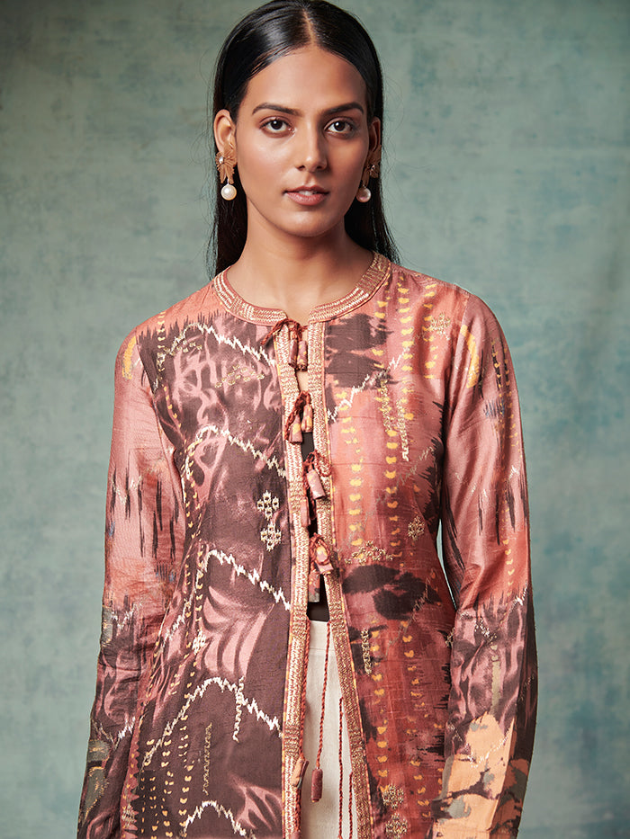 Khom Brown Pink Jacket