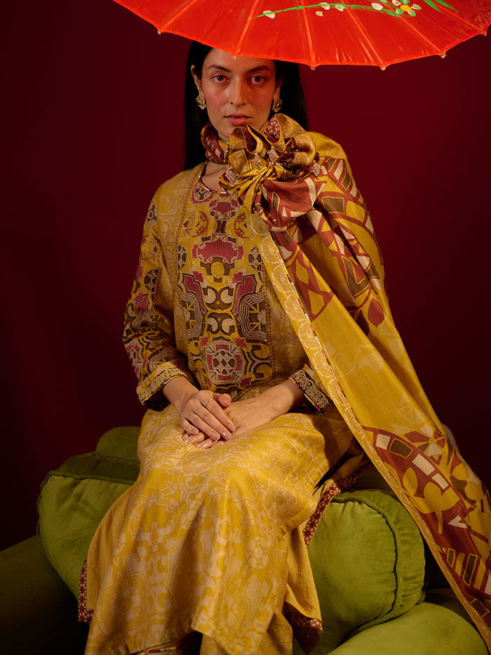 Kiro Kurta Set - Yellow