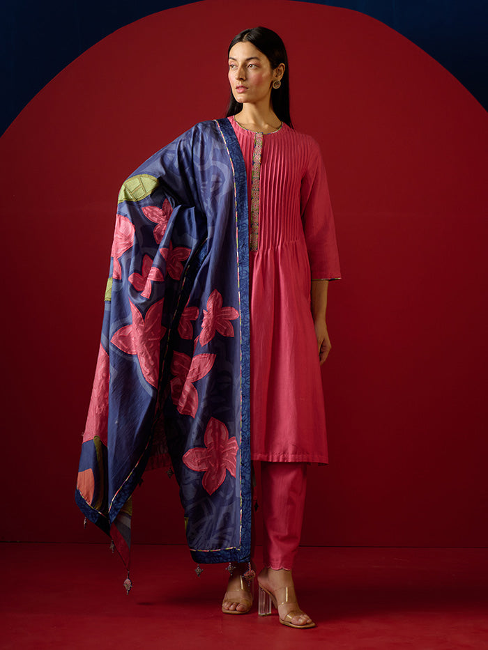 Nomi Kurta Set - Pink