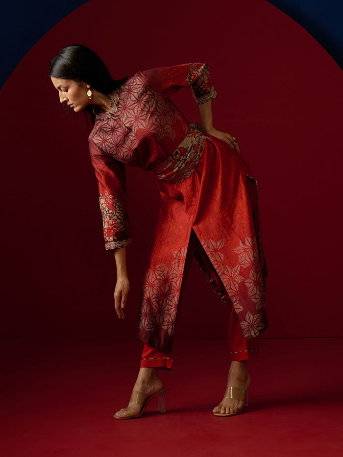 Rei Kurta Set - Red