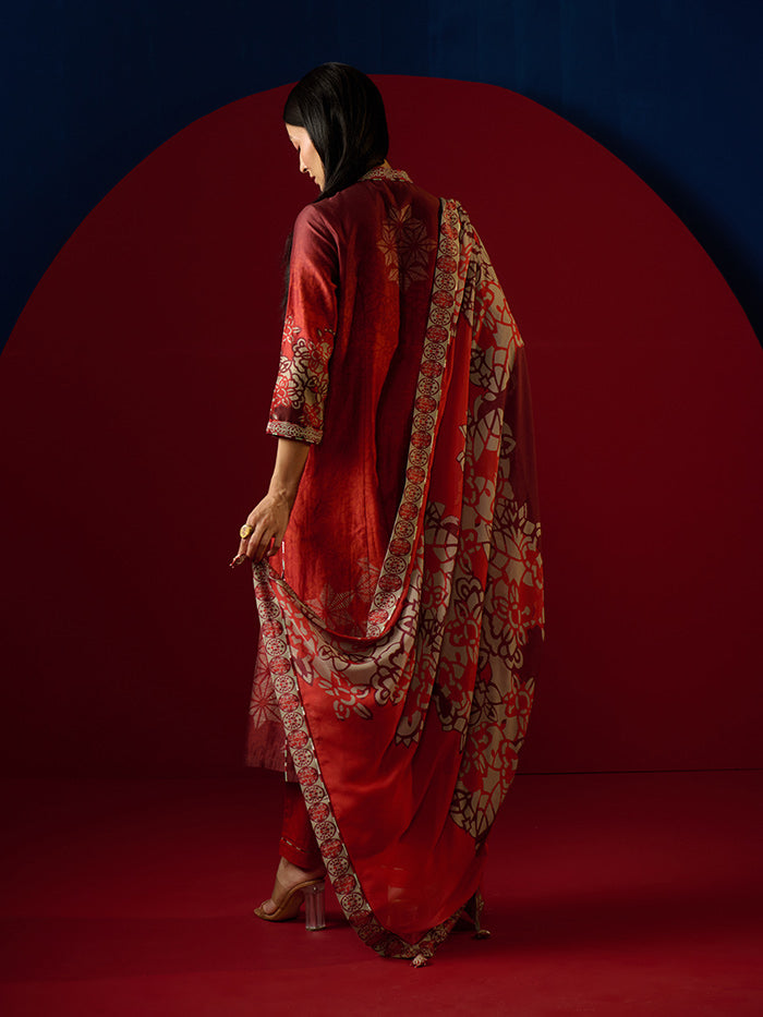 Rei Kurta Set - Red