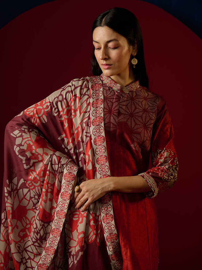 Rei Kurta Set - Red