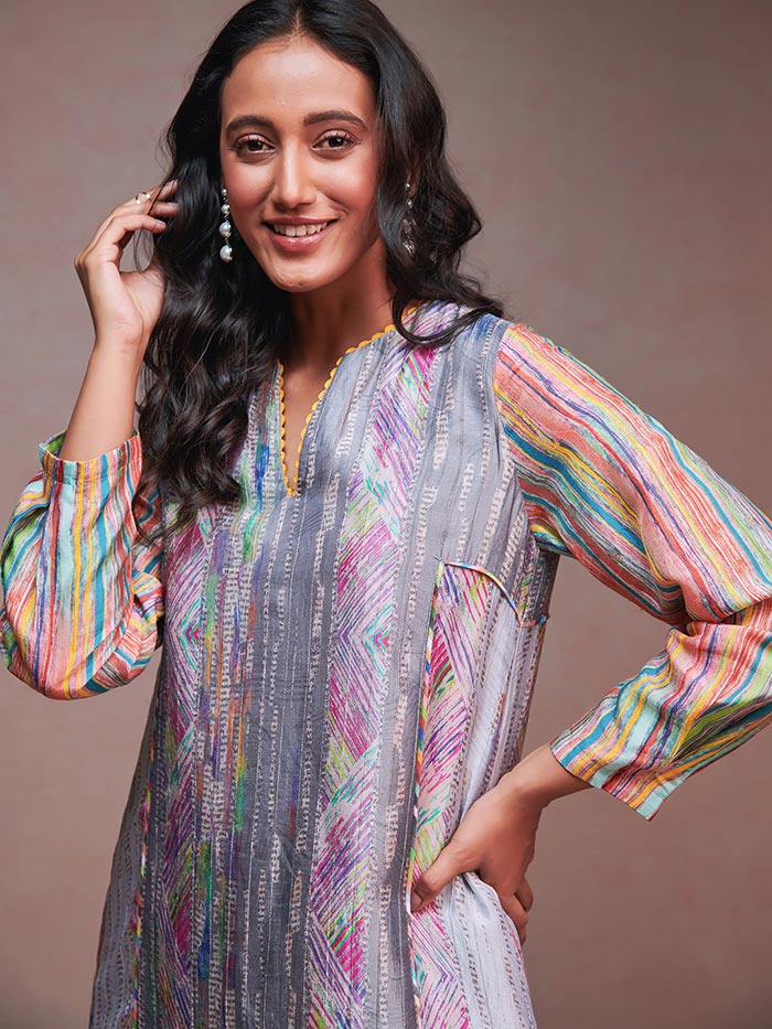 Ash Kurta Set – Grey