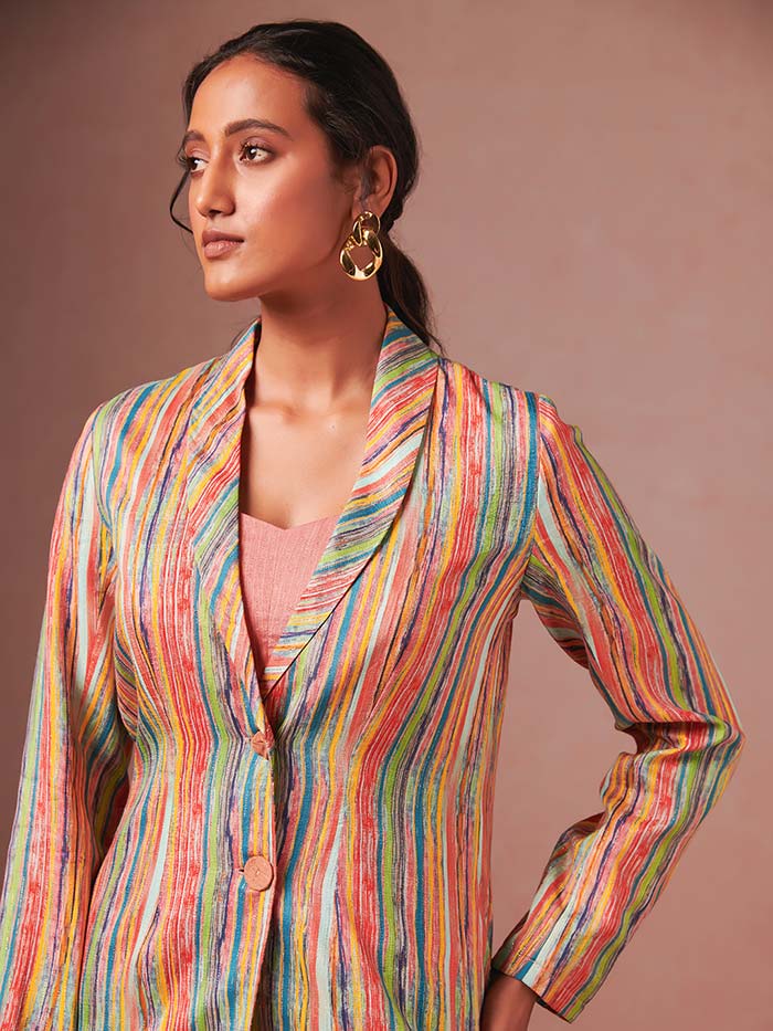 Geode Co-Ord Suit Set - Multicoloured